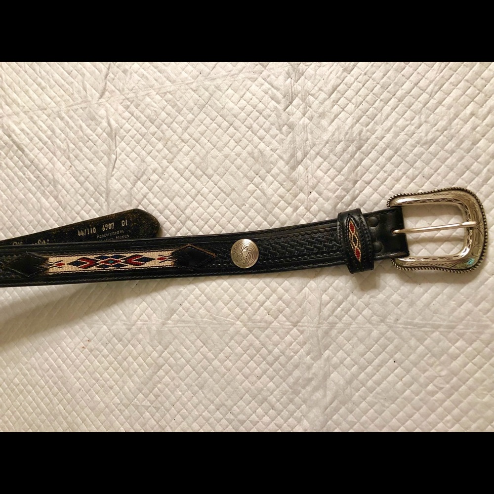 Hand crafted leather belt